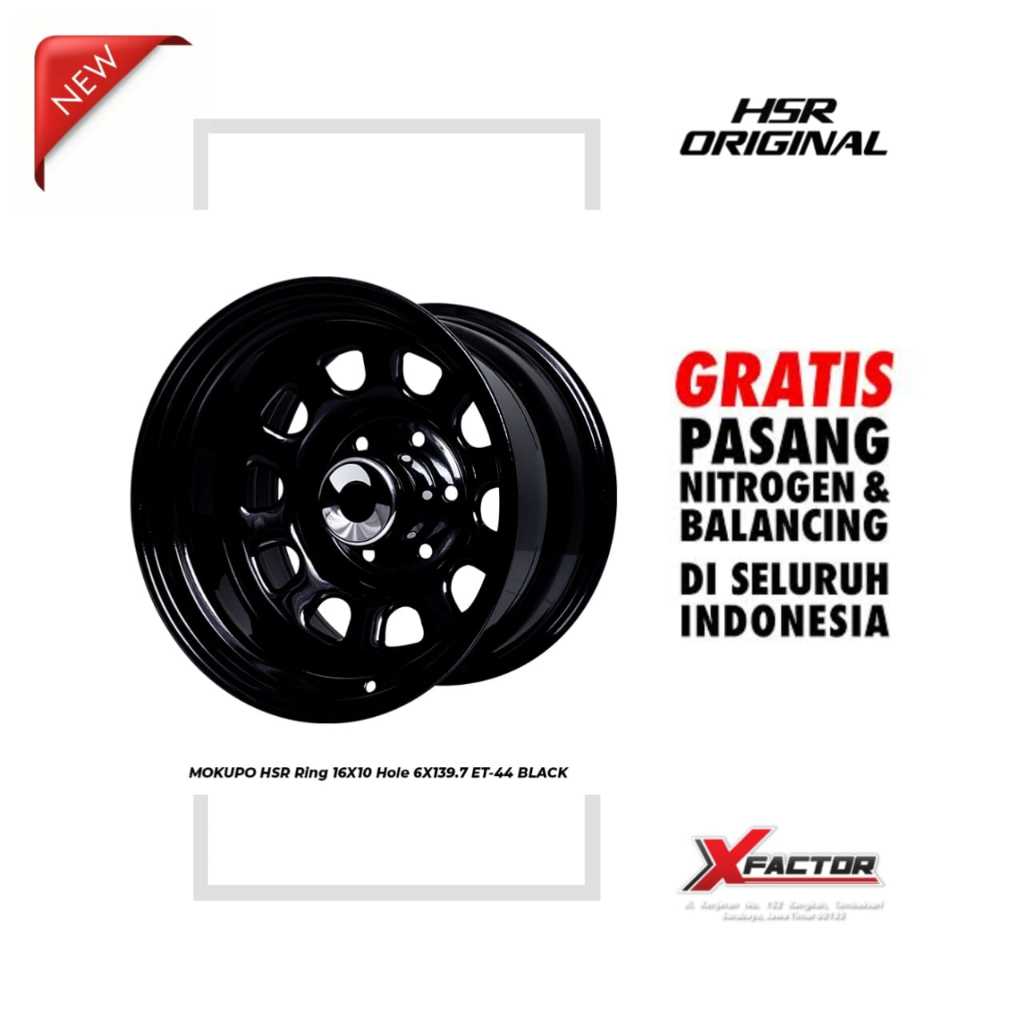 VELG MOBIL R16 HSR MOKUPO R16X10 H 6X139,7 ET-44 BLACK