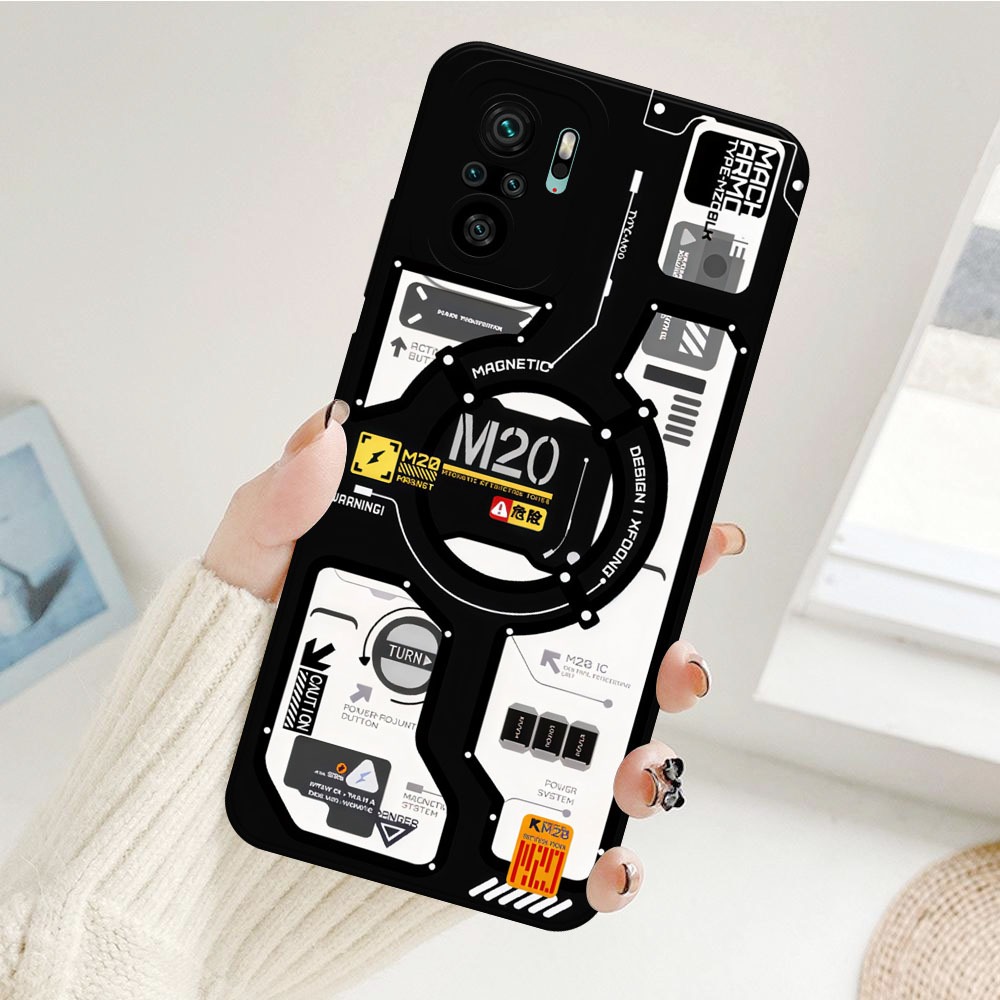 Softcase Case Silikon Xiaomi Redmi Note 10 / Xiaomi Note 10s - Case Pro Camera Fashion Mesin CPU Cyb