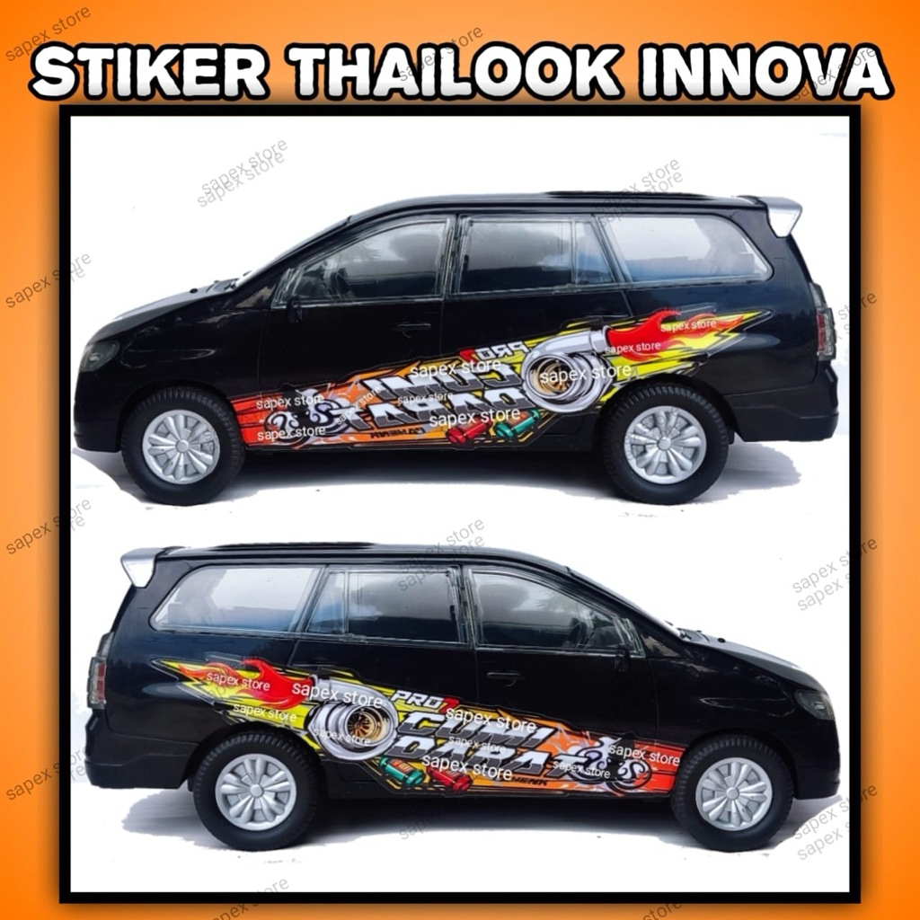 STIKER CUMI DARAT MINIATUR MOBIL KIJANG INNOVA