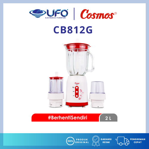 Cosmos Blender Kaca 2 Liter Otomatis Mati Sendiri CB812G