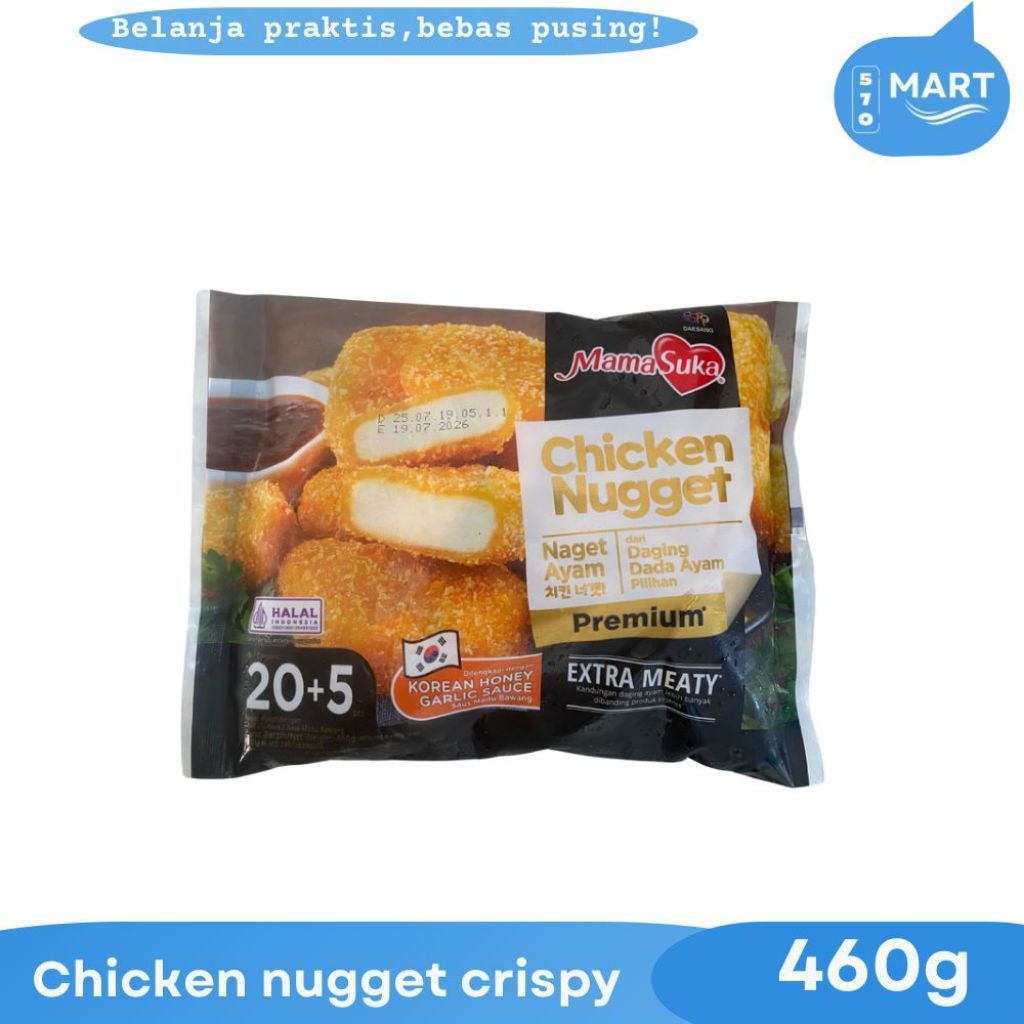 

mamasuka chicken nugget premium 460gr