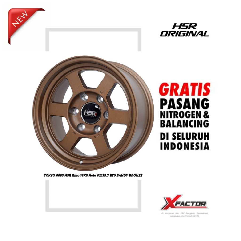 VELG MOBIL R16 HSR TOKYO HSR R16X8 H 6X139,7 ET0 SANDY BRONZE
