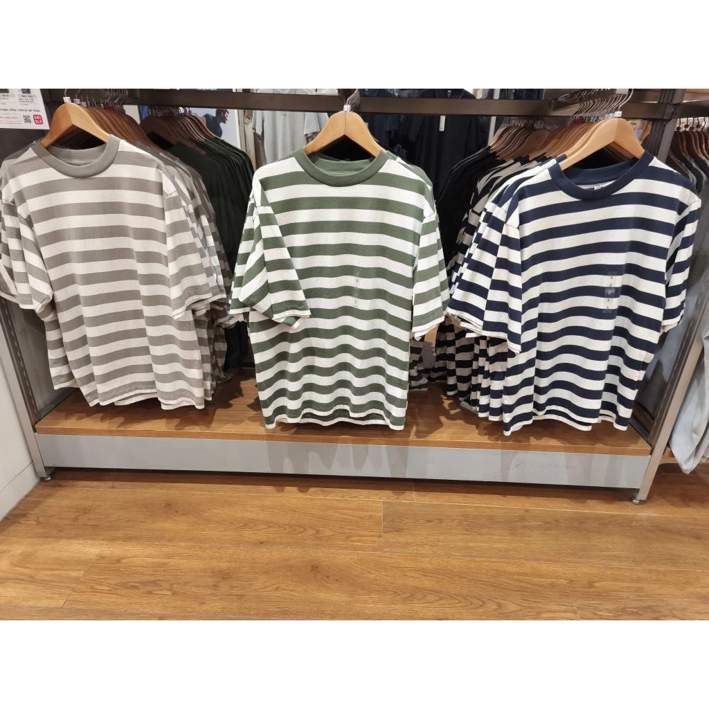 UNIQLO SALE Oversized Striped T-Shirt