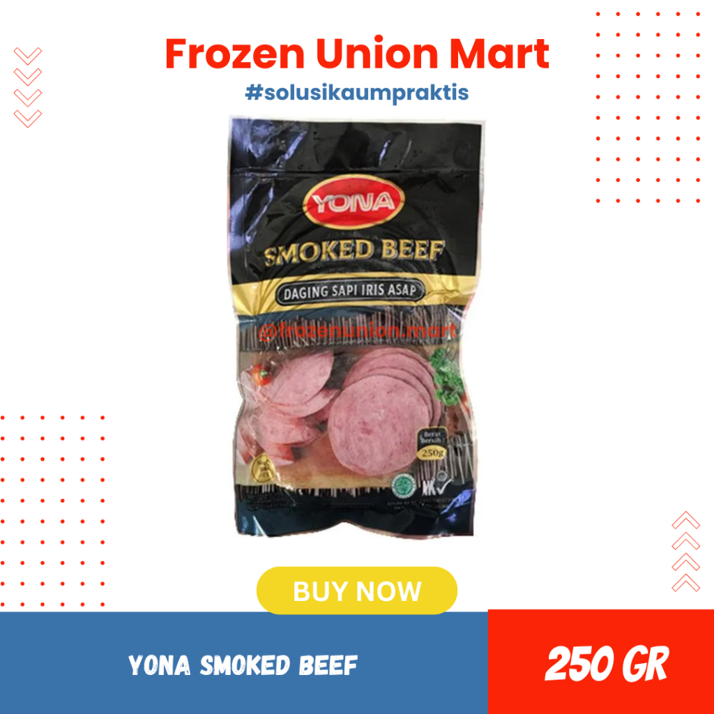 

Yona Smoked Beef 250 Gr slice Premium