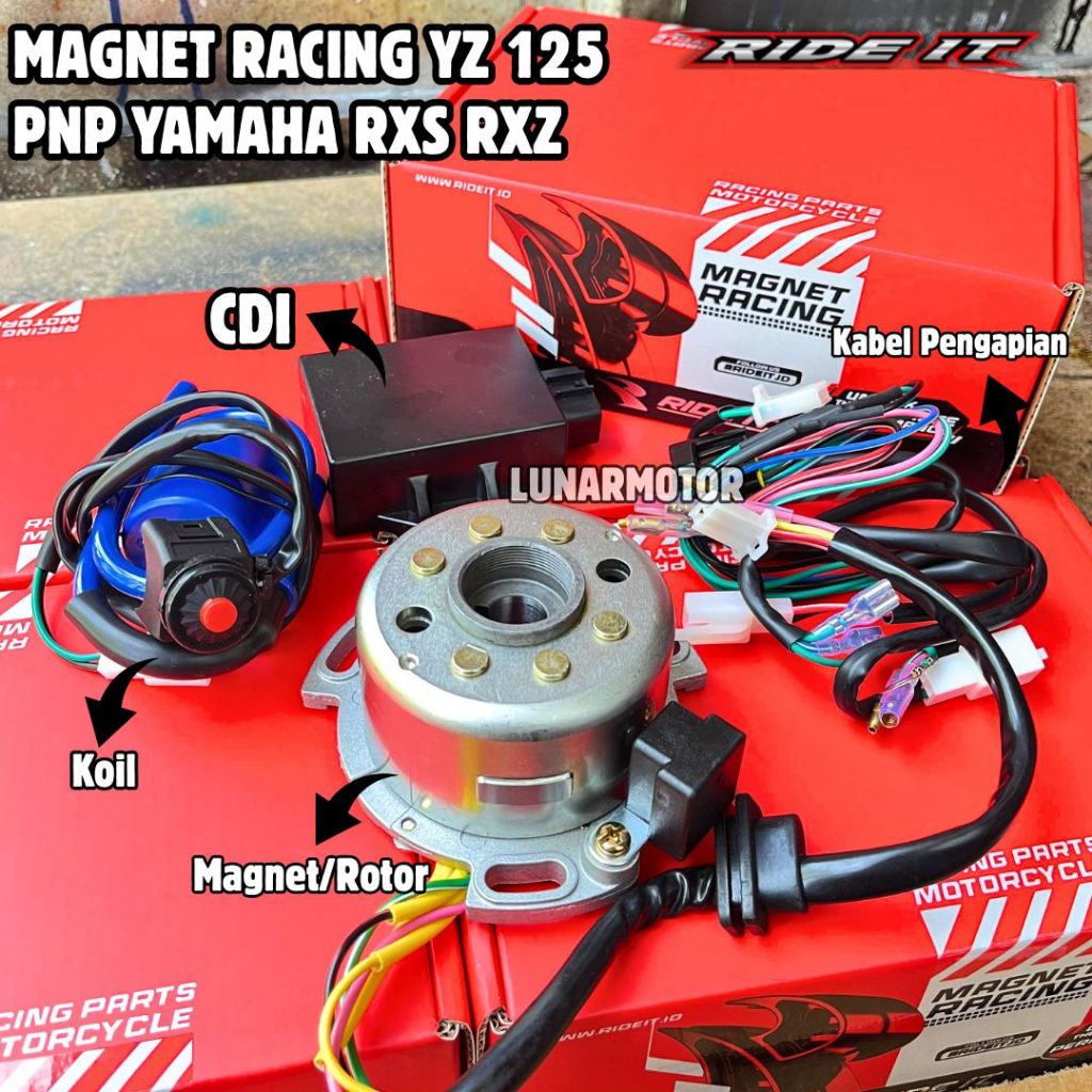 Pengapian Magnet Racing YZ Thailand YZ 125 RIDE IT PNP Yamaha RXK RXS RXZ Fizr Dll Original RIDE IT