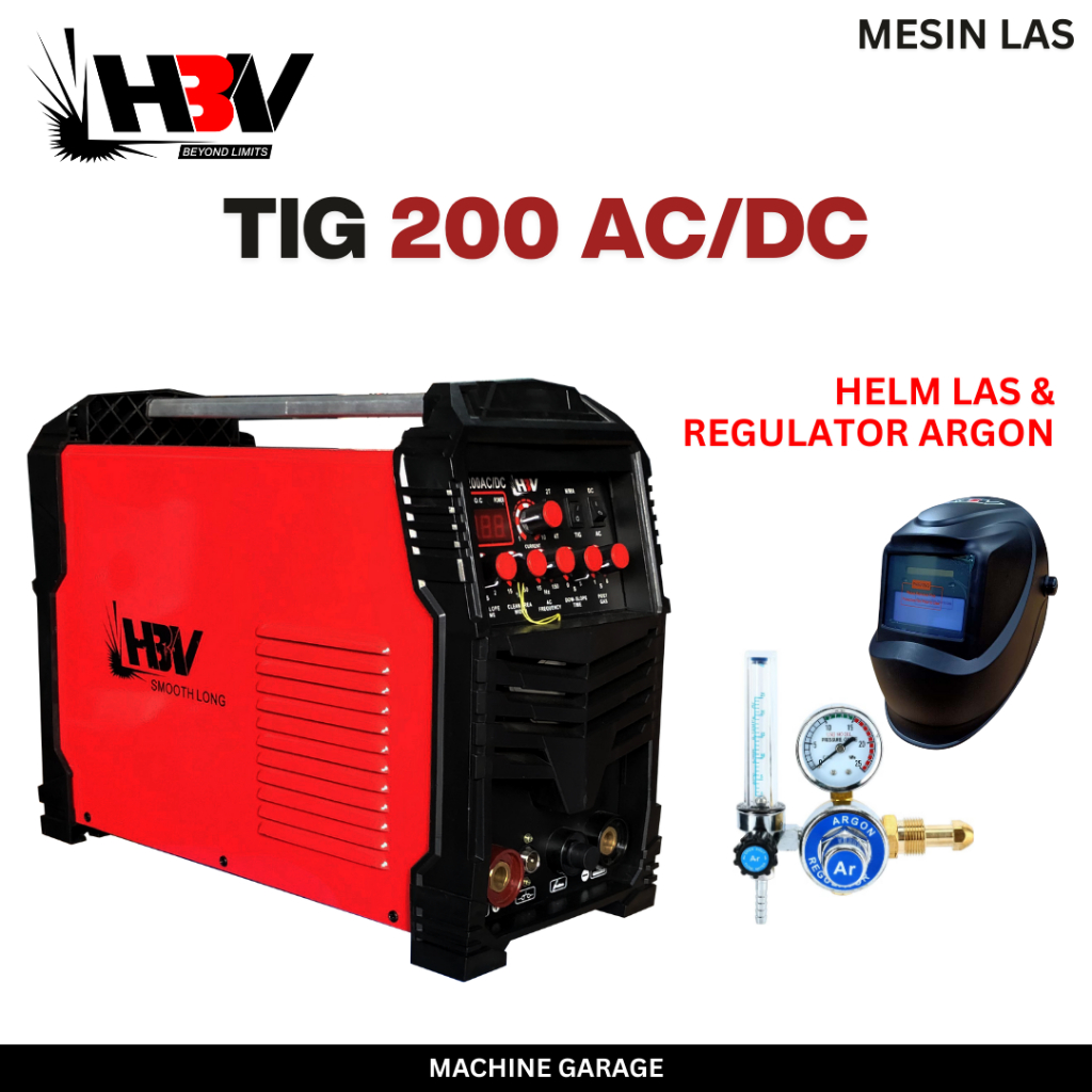 Mesin Las TIG Aluminium ACDC TIG 200 HBV