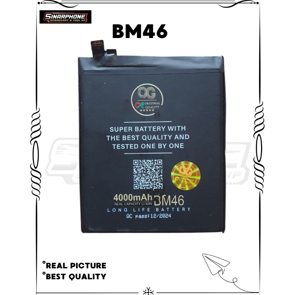 BATERAI BM46 REDMI NOTE 3