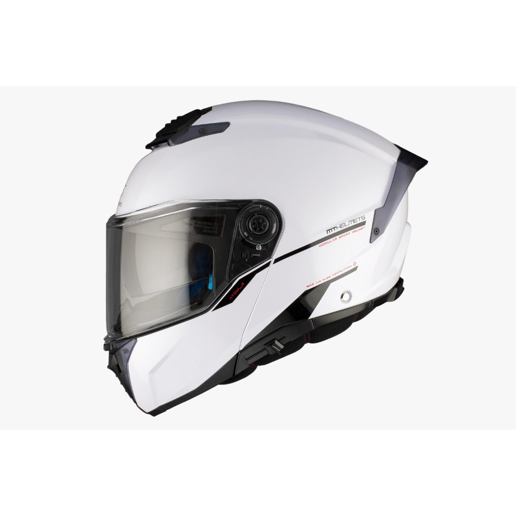 HELM MT HELMETS - ATOM 2 SV A0 GLOSS WHITE