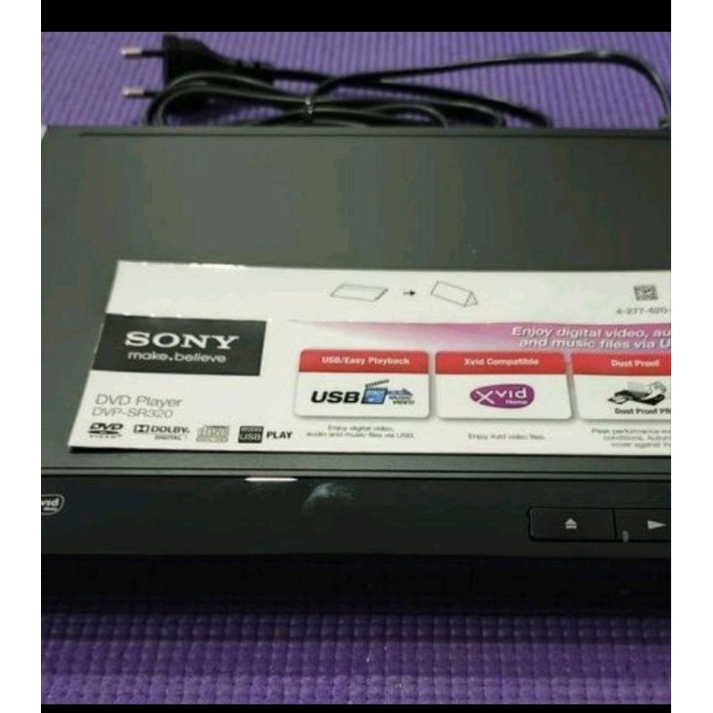 DVD PLAYER SONY DVD VCD CD MP3 USB CD AUDIO ORIGINAL SONY DVP SR 320 DVD SONY
