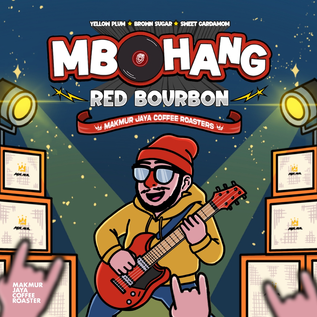 

Makmur Jaya Coffee - Mbohang Red Bourbon | Biji Kopi Yellow Honey Processing - Tasting Notes of Mixed Berries, Brown Sugar, Rosella Tea