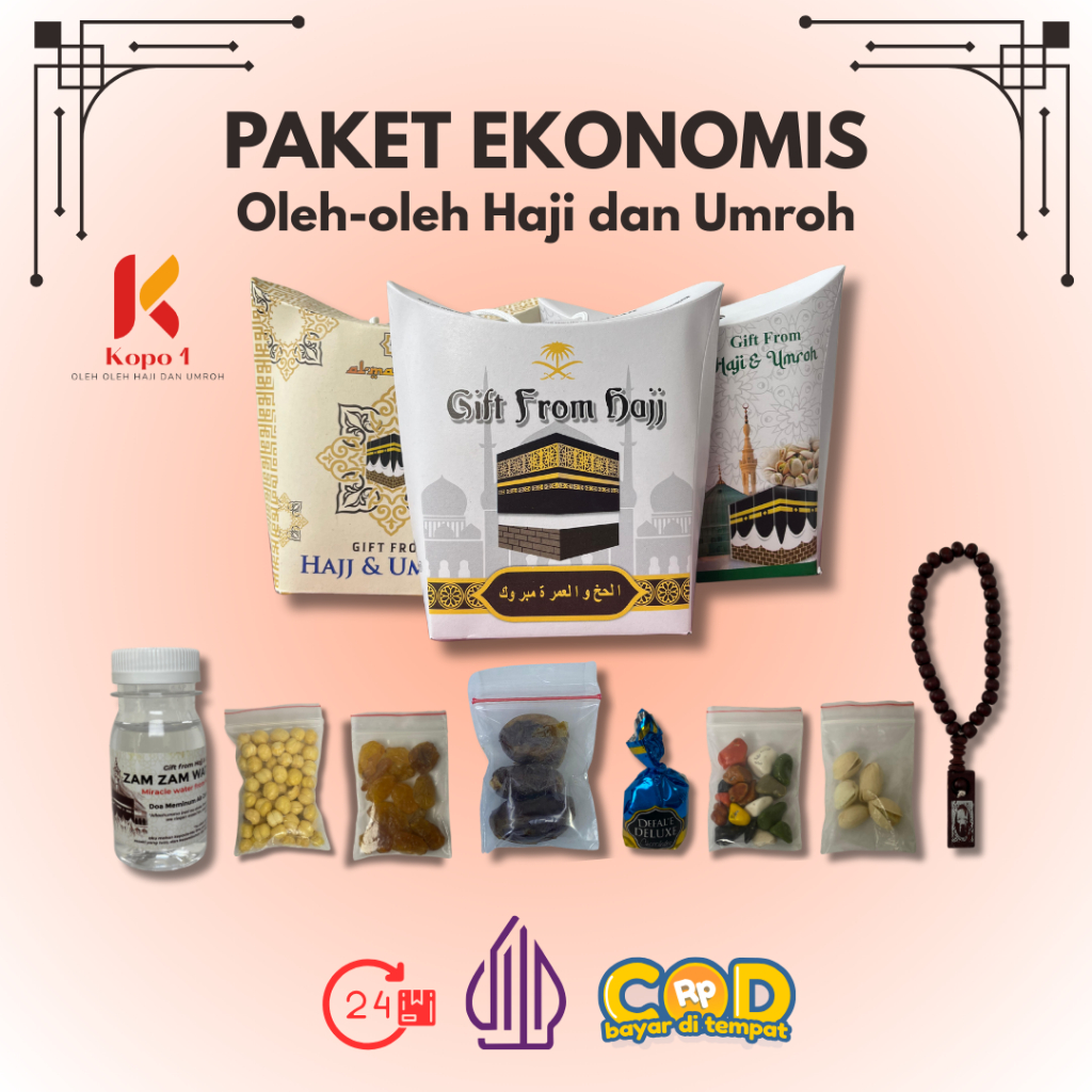 

Paket Ekonomis Oleh Oleh Haji Dan Umroh Isi Air Zamzam / Dus Tali