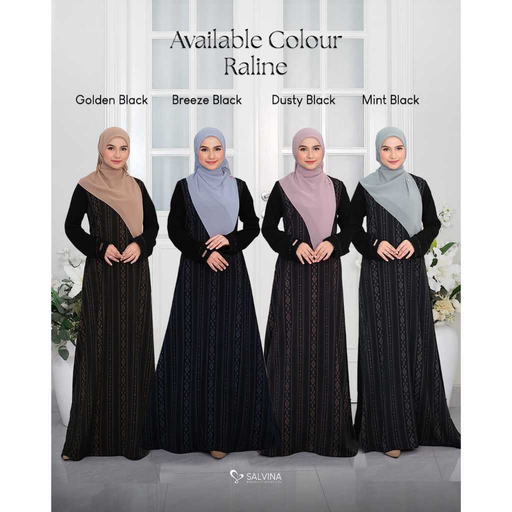 Raline Dress By Salvina Hijab |DRESS POLOS |DRESS MOTIF |DRESS SIMPLE