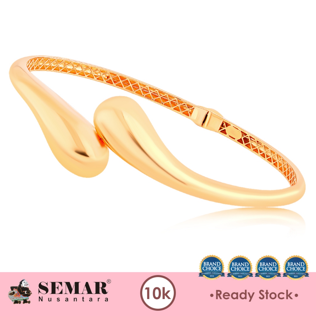 Gelang Emas Bangle Clara Dew Gold 10K Semar Nusantara