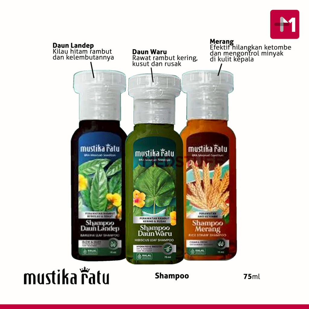 Mustika Ratu Shampoo 75ml Shampoo Perawatan Rambut Mustika Ratu Shampoo Mustika Ratu