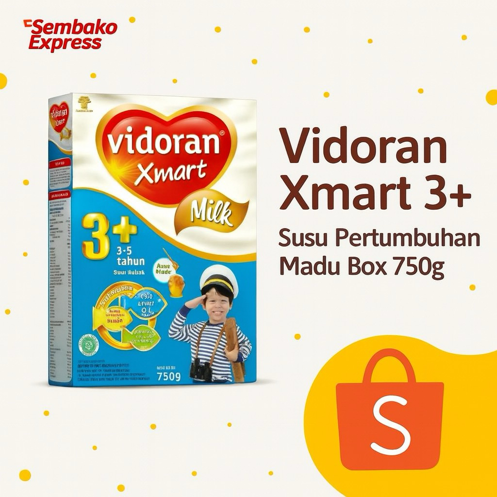 

Vidoran Xmart 3+ Susu Pertumbuhan Madu Box 750g