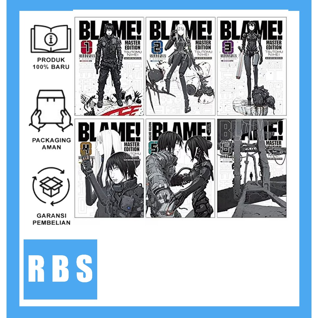 Komik manga: BLAME master Edition vol 1-6 by Tsutomu Nihei