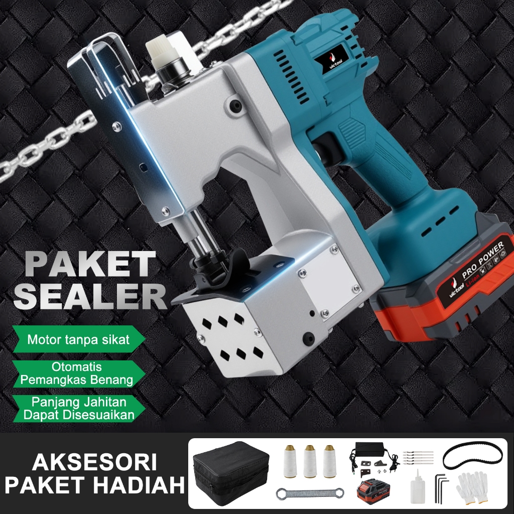 Victool.Mall Mesin Jahit Karung Portable 48V Tahan Lama 500W Mesin Jahit Tas Elektrik-Tanpa Sikat-2.