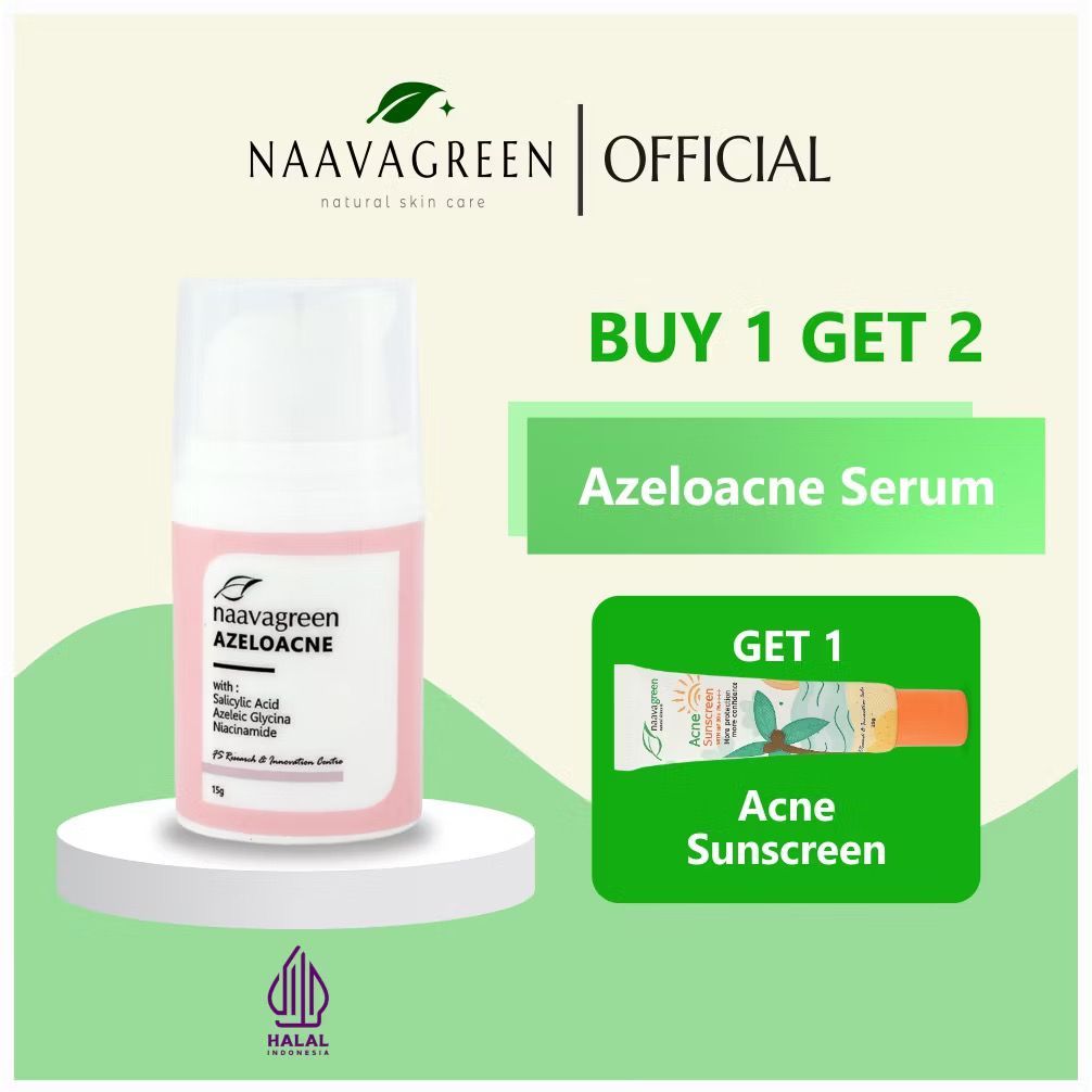 [Buy 1 Get 2] Naavagreen Azeloacne Serum Free Acne Sunscreen