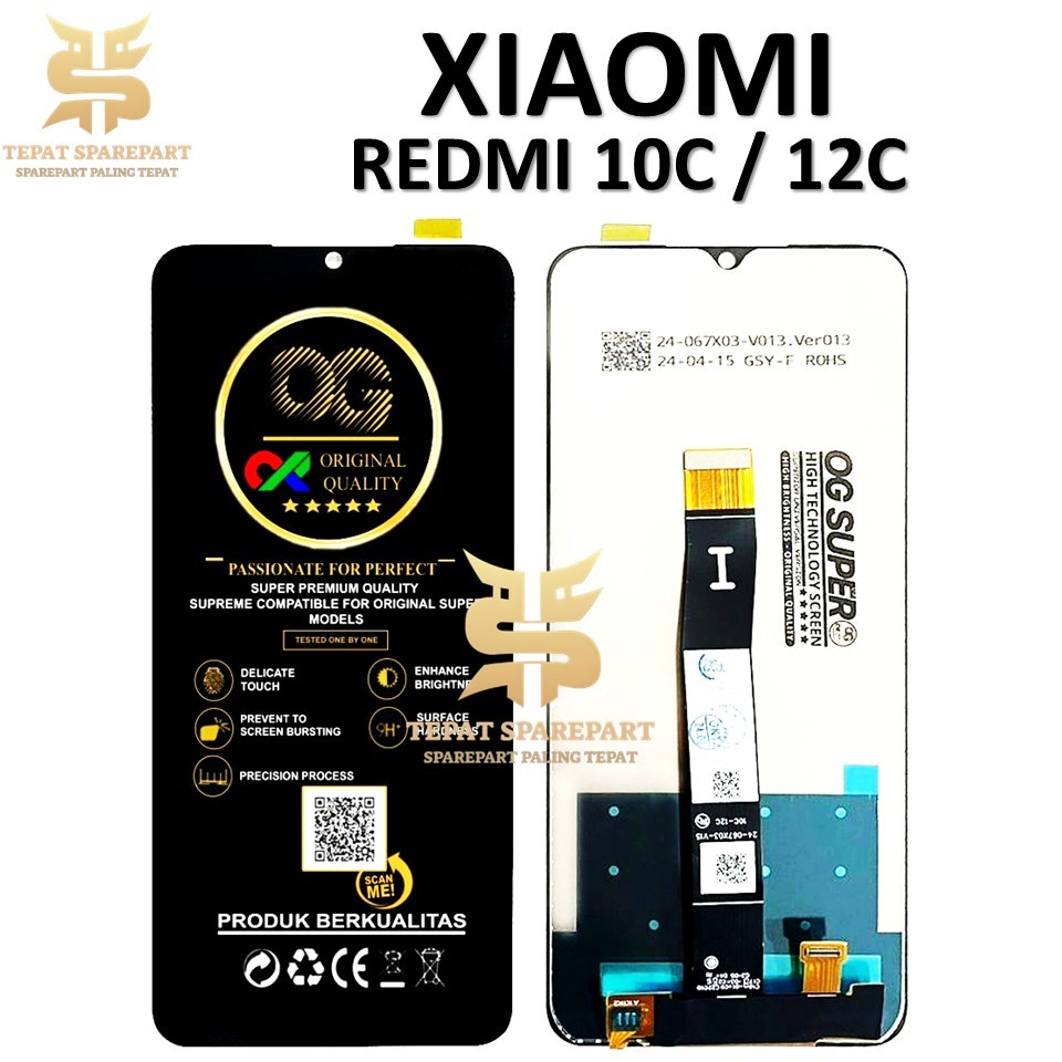 LCD TOUCHSCREEN XIAOMI REDMI 10C / 12C  ORIGINAL 100% FULLSET