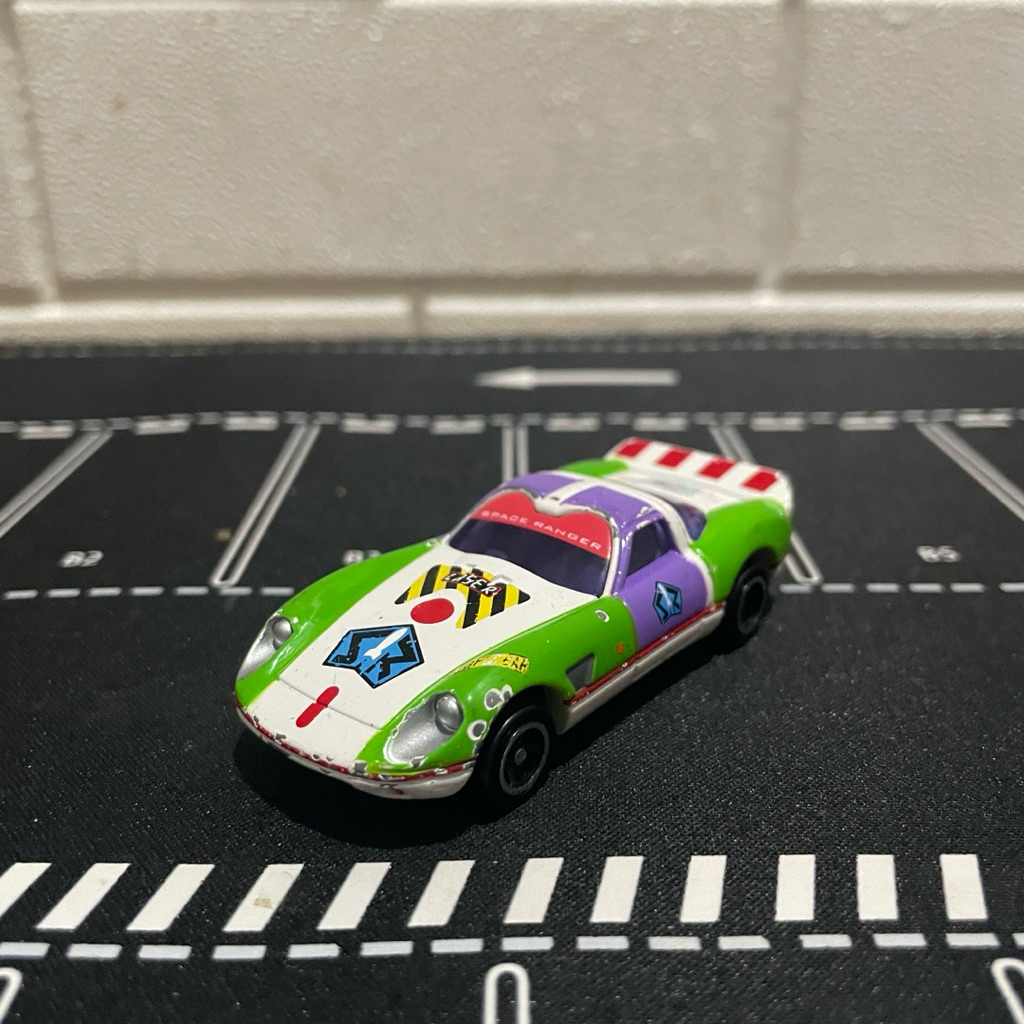 Diecast TOMICA Disney Motors DM-03 Speedway Star buzz Lightyear Loose