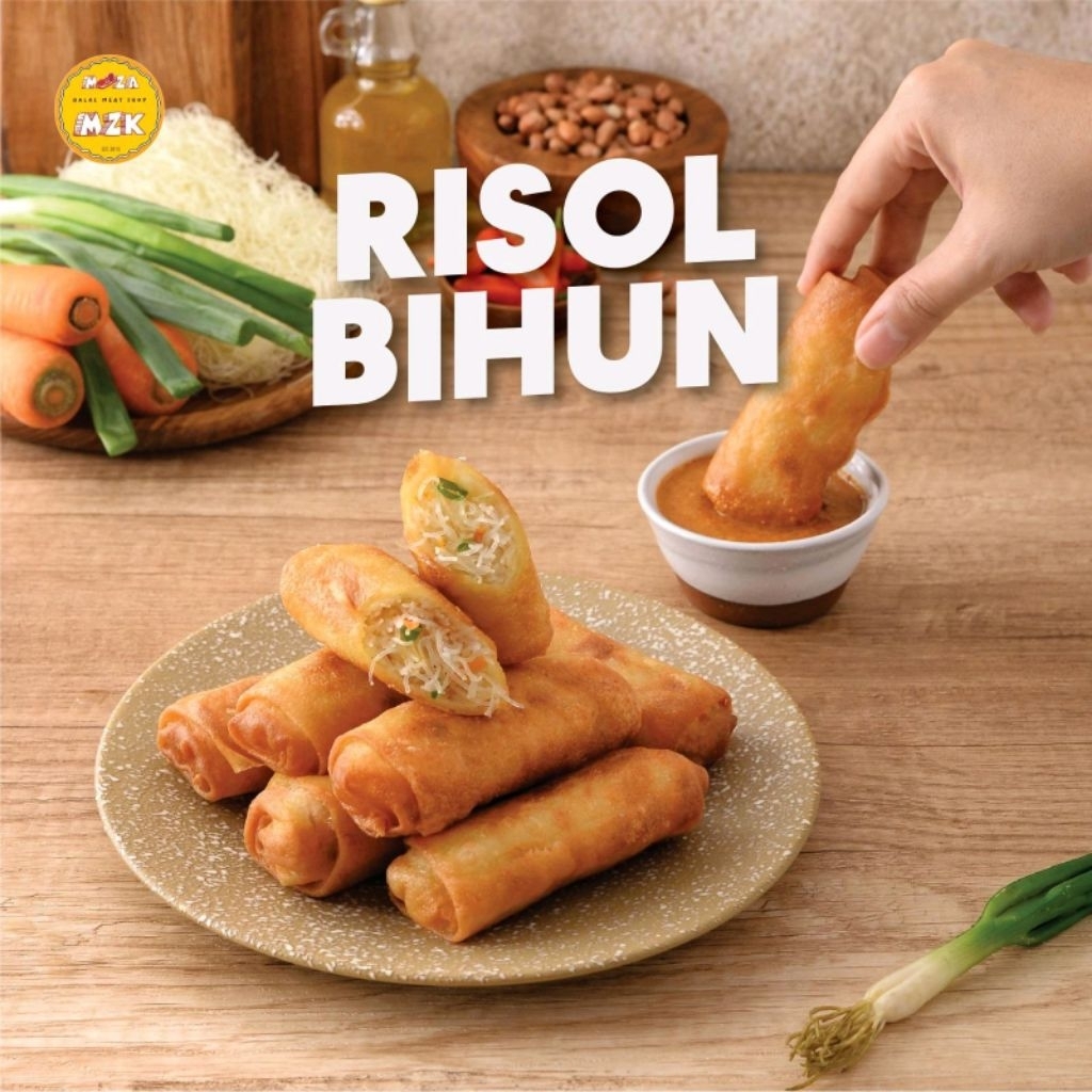 risol bihun dan sambel kacang