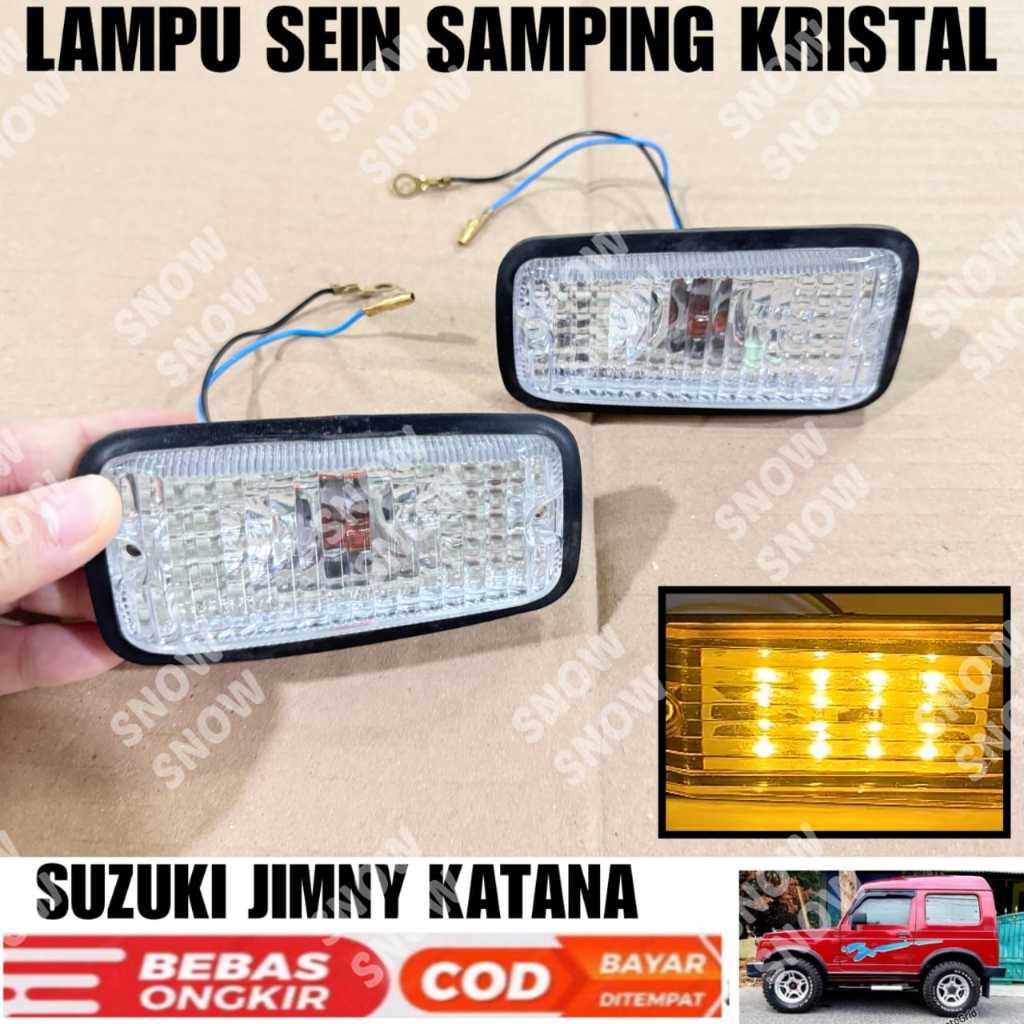 Lampu LED Sein Samping Mobil Jimny Katana Kristal Sen Kuning
