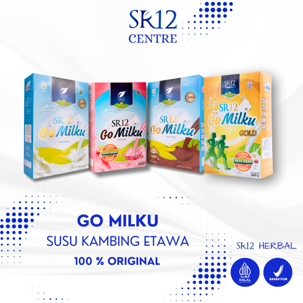 

Go milku SR12 Susu Kambing Etawa Bubuk 200gr Untuk Anak Dewasa dan Lansia