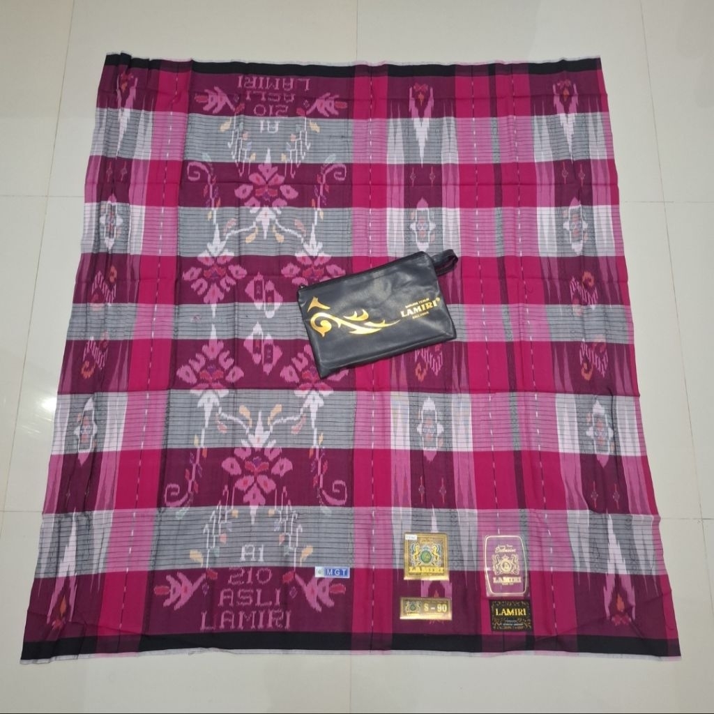 Sarung Lamiri Motif MGT Mercerized Full Songket Timbul Jahit Tengah ATBM Termurah (Bisa COD)