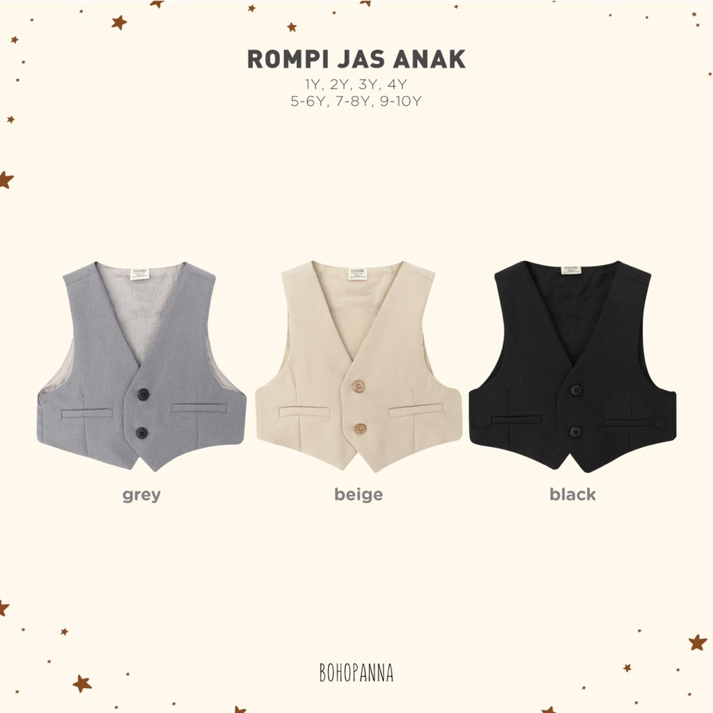 BOHOPANNA - ROMPI JAS ANAK - ROMPI ANAK