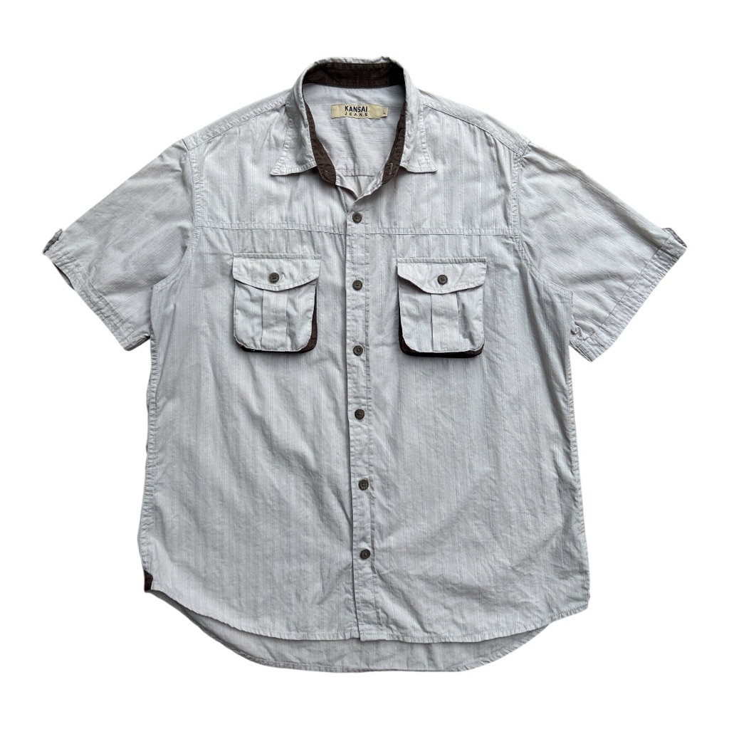 Vintage  Kansai Jeans by Kansai Yamamoto Double Pocket Buttons Up Shirt