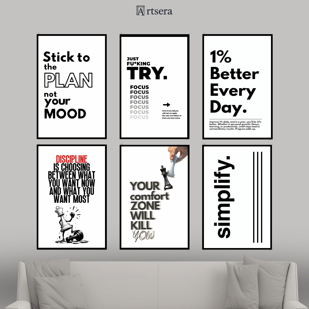 Hiasan Dinding Poster Kata Kata Motivasi Quotes Aesthetic Pajangan Dekorasi Kamar Minimalis