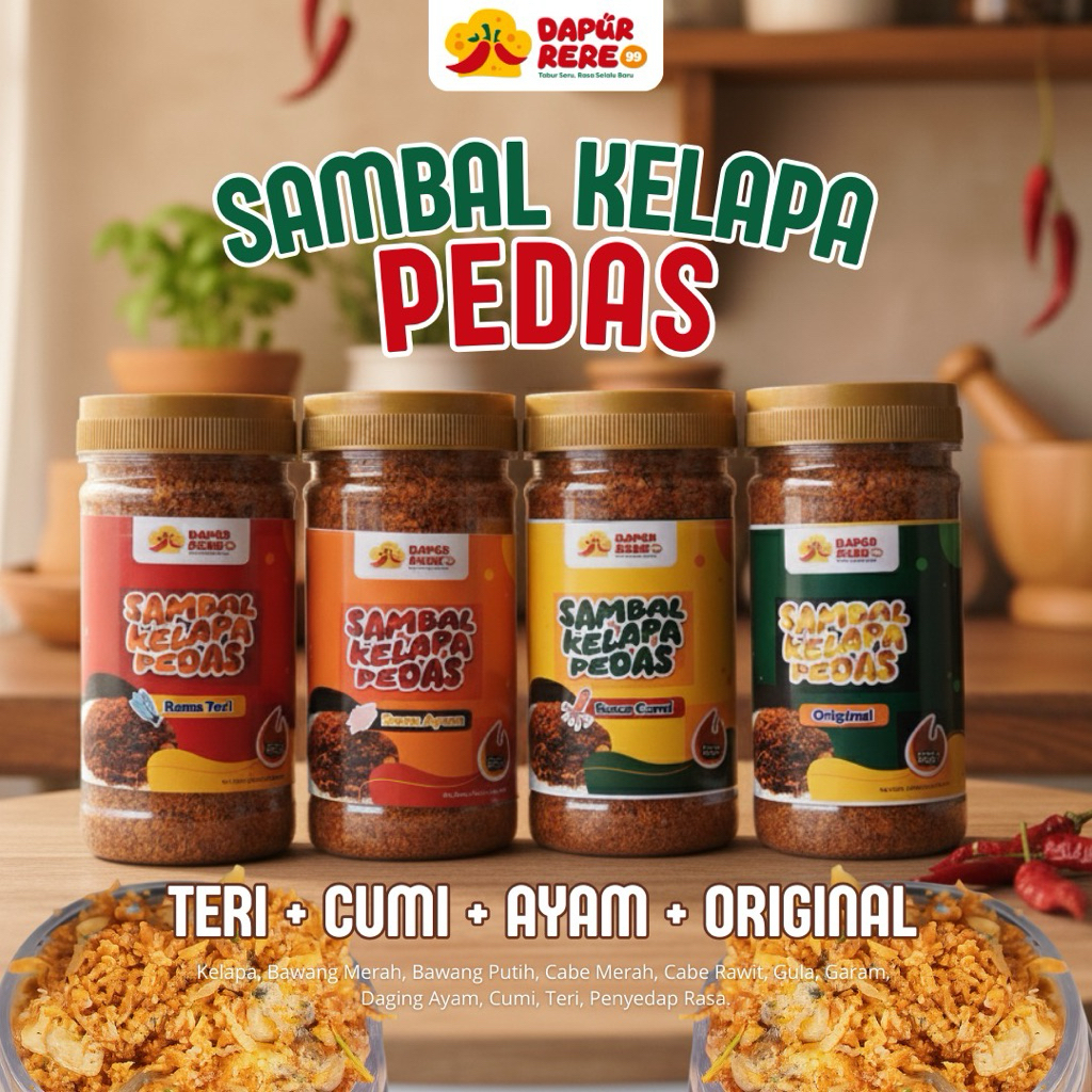 

Sambal Kelapa Pedas Vairian Rasa Ayam