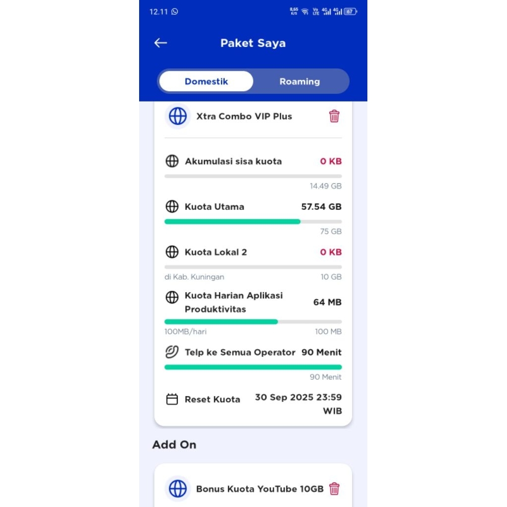 perdana xl combo vip plus 90% nomor cantik