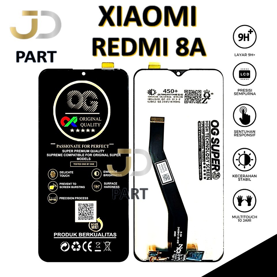 LCD TOUCHSCREEN XIAOMI REDMI 8A COMPLETE ORIGINAL 100% FULLSET