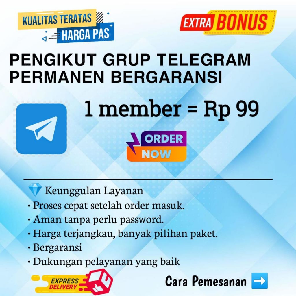 Member group telegram Permanen Aktif Bergaransi Termurah Proses Cepat