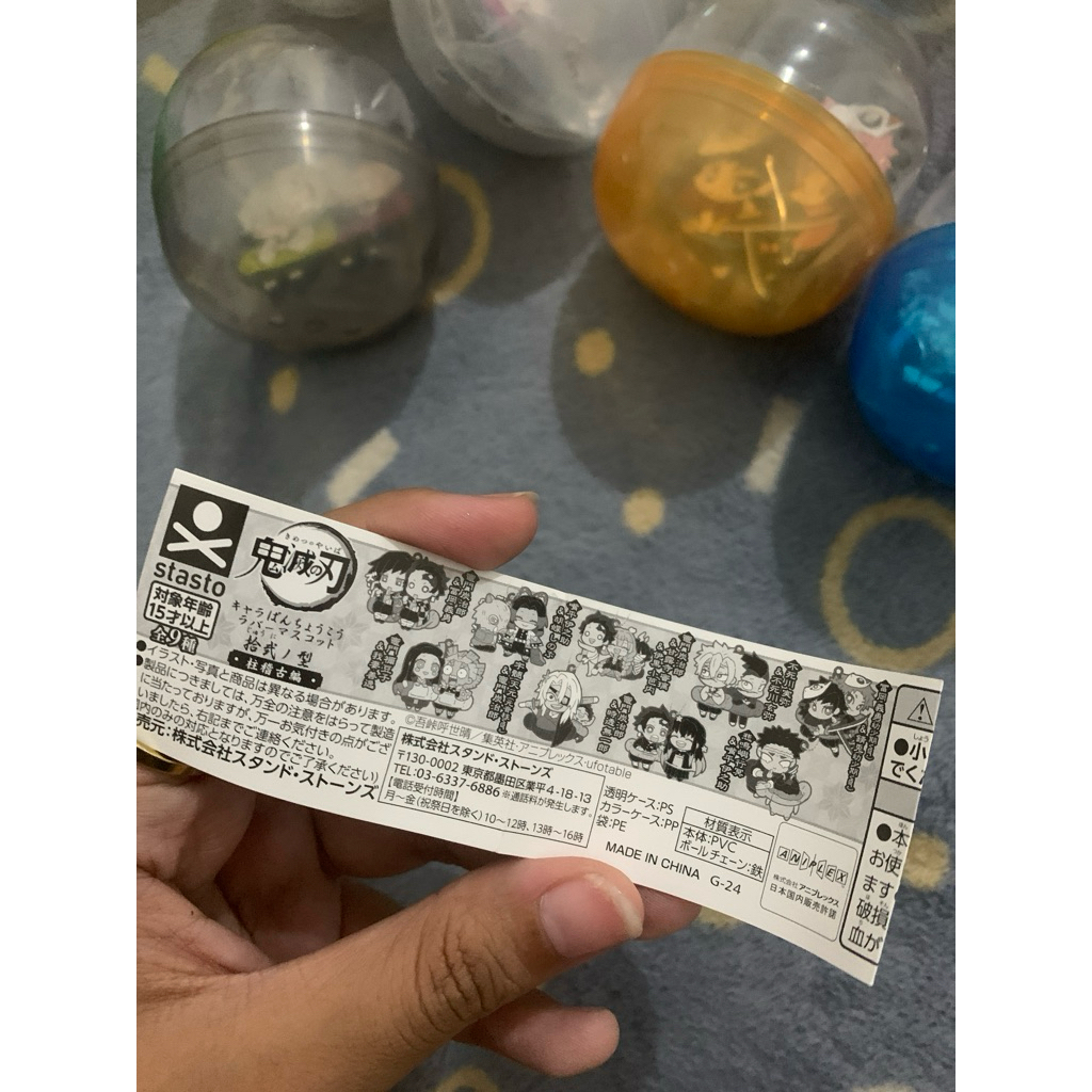 [Ready Stock] Official Gashapon Demon Slayer Kimetsu No Yaiba Tanjiro Zenitsu Inosuke Nezuko Giyu Sa