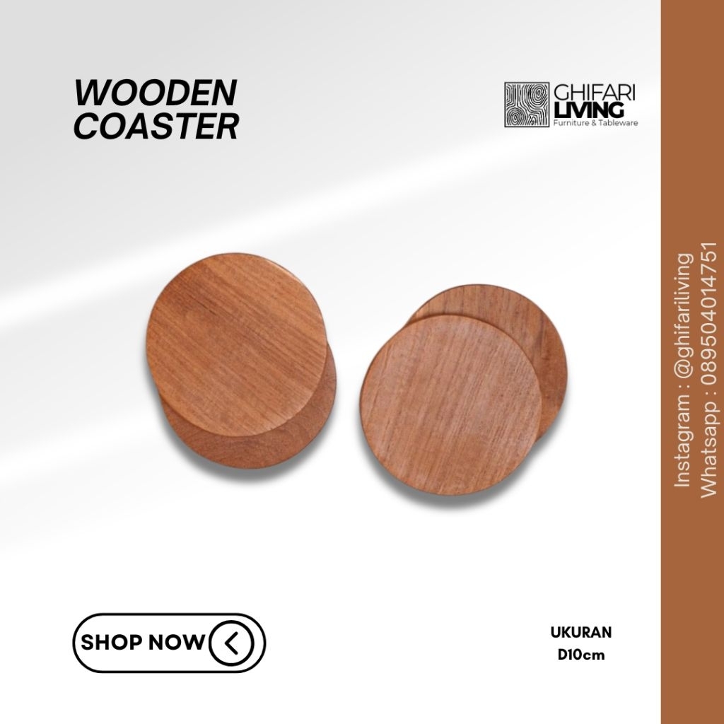 TATAKAN GELAS KAYU JATI / TATAKAN GELAS / TATAKAN / COASTER / TATAKAN KAYU