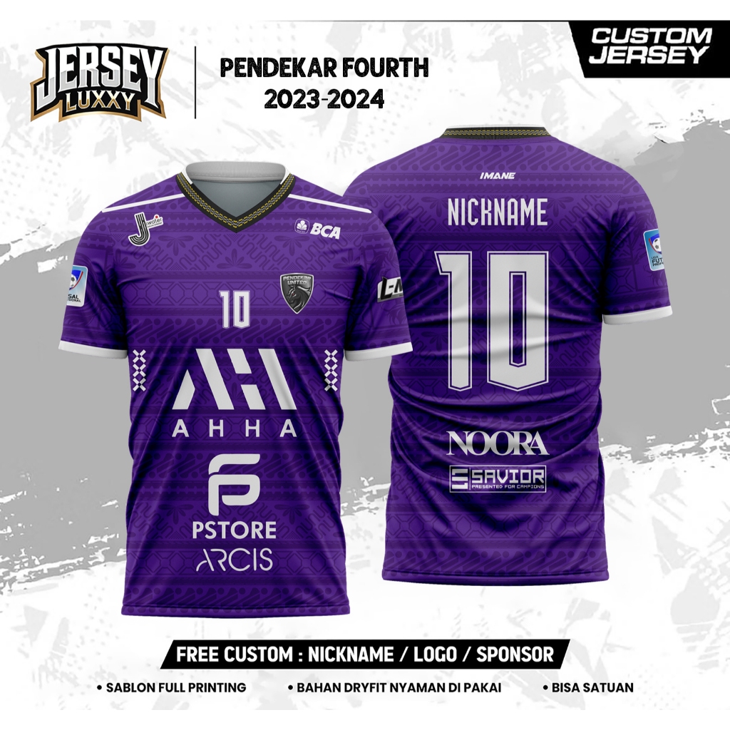 Jersey Futsal Custom Nama No Punggung Drifit || Jersey Futsal Custom Nama No Punggung Premium