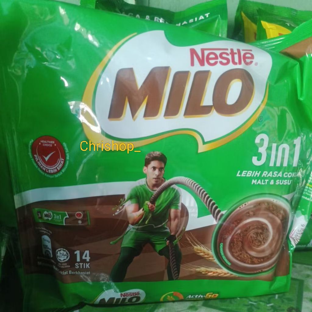 

Nestle Milo 14Stik 3in1 Bubuk Coklat