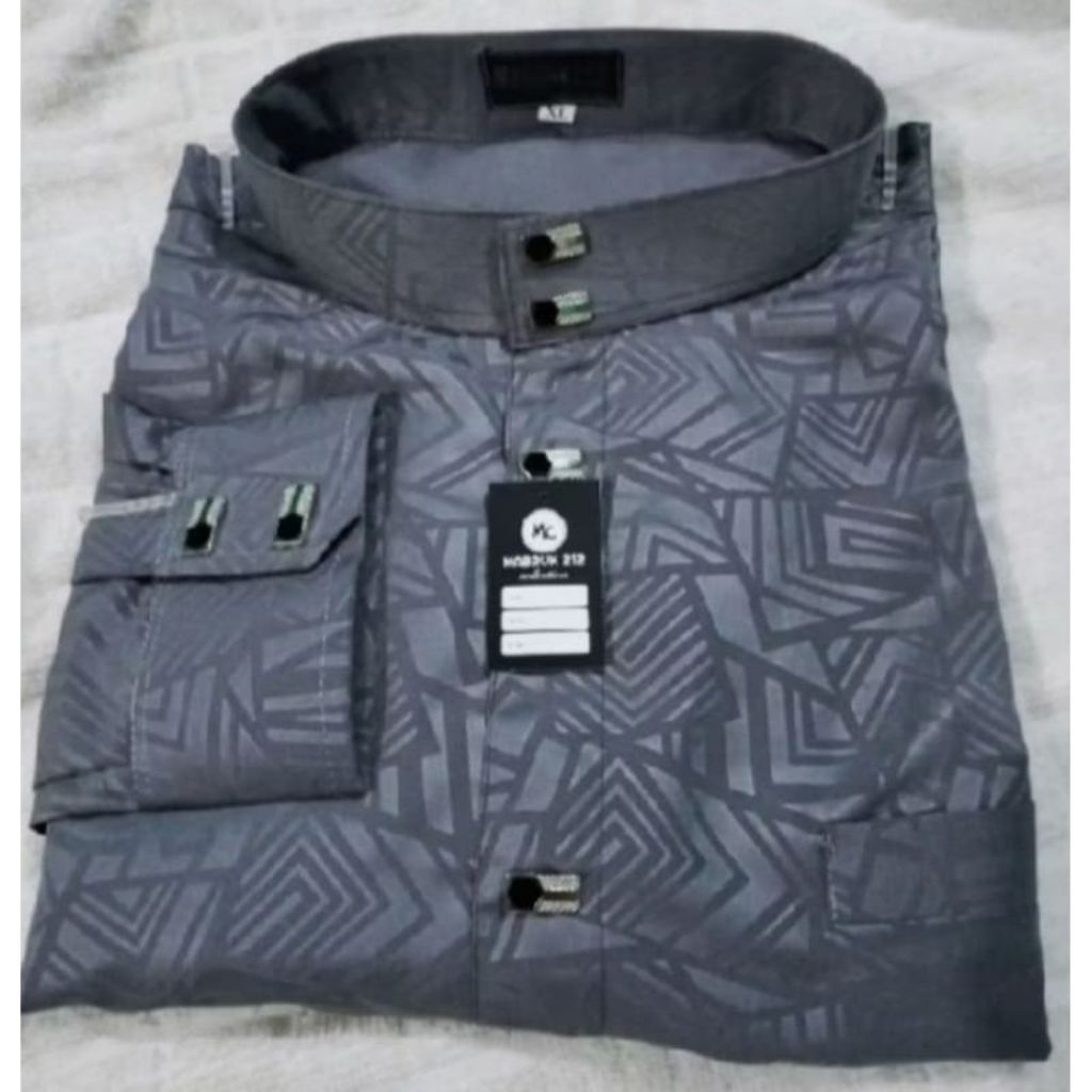 Kemeja Koko sultan bahan embos terbaru