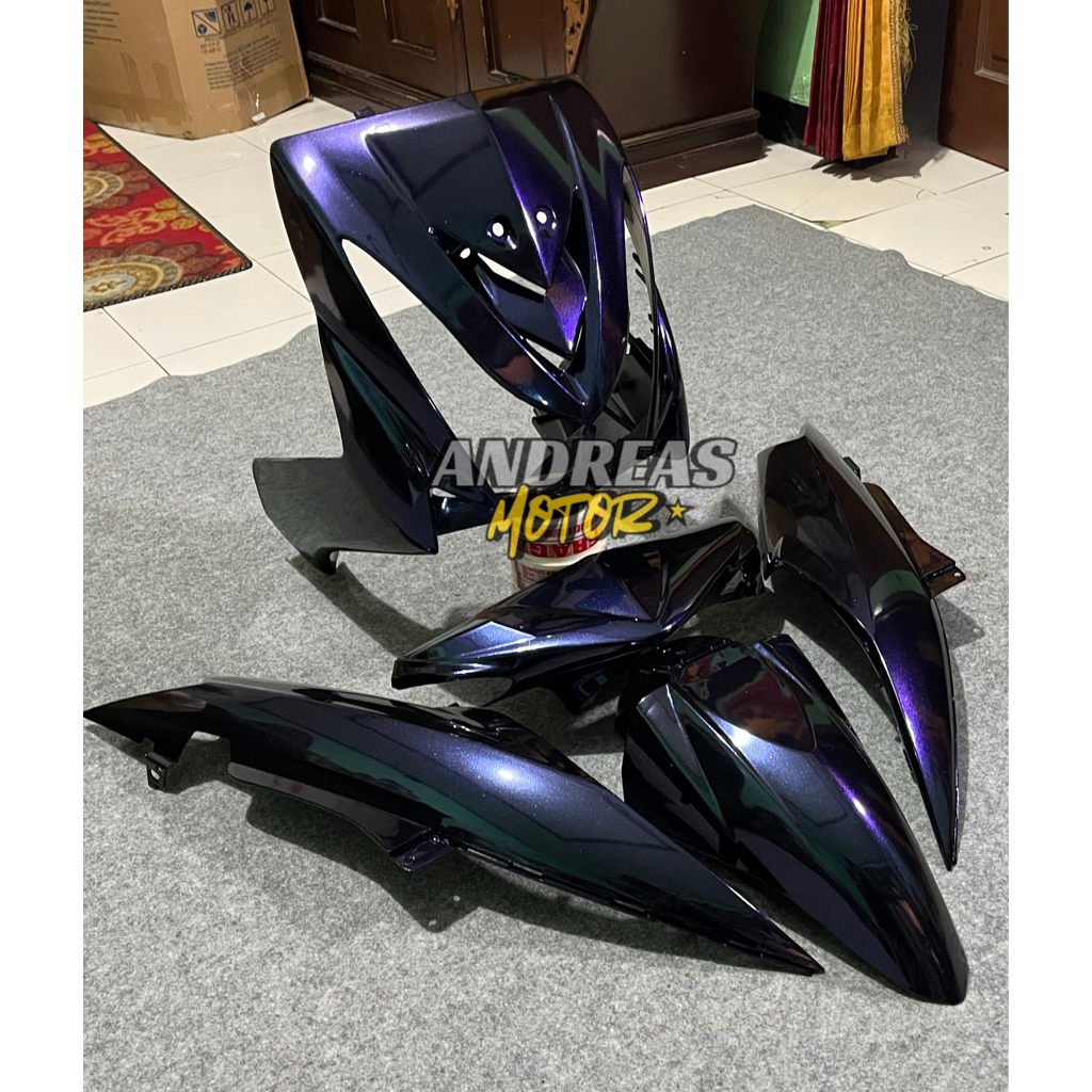 BODI CUSTOM MIO SOUL KARBU 2007-2012/FULLSET COVER BODY HALUS YAMAHA MIO SOUL KARBU / BODI SET HALUS