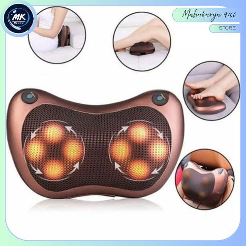 Bantal Pijat Shiatsu Massage 8 Head 2 Button