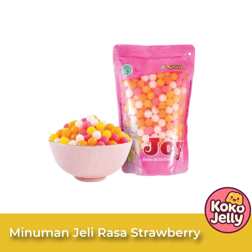 

Minuman Jelly Bubble Boba Joy Rasa Strawberry 500gr