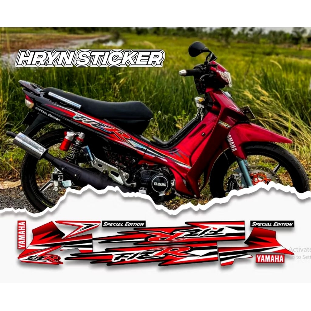 striping fizr merah special edition - sticker fizr merah premium-striping bodi fizr limited edition