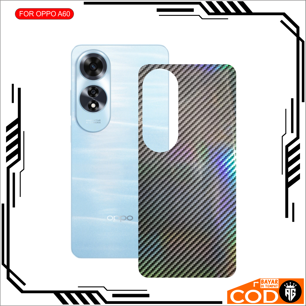 PROMO Graskin Carbon OPPO A60 Terbaru Anti Jamur Pelindung Belakangan HP