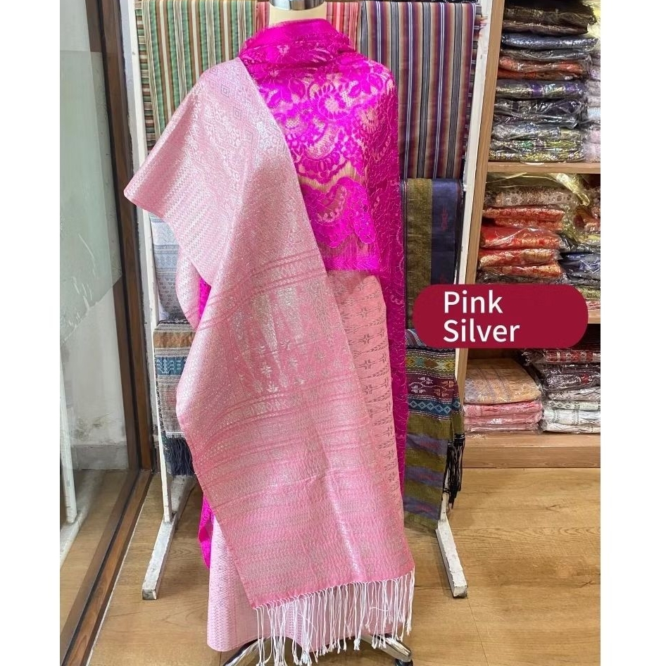 Songket tumtuman kristal kain songket + selendang