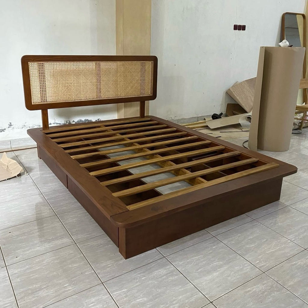 dipan rotan minimalis dipan rotan aesthetic kayu jati