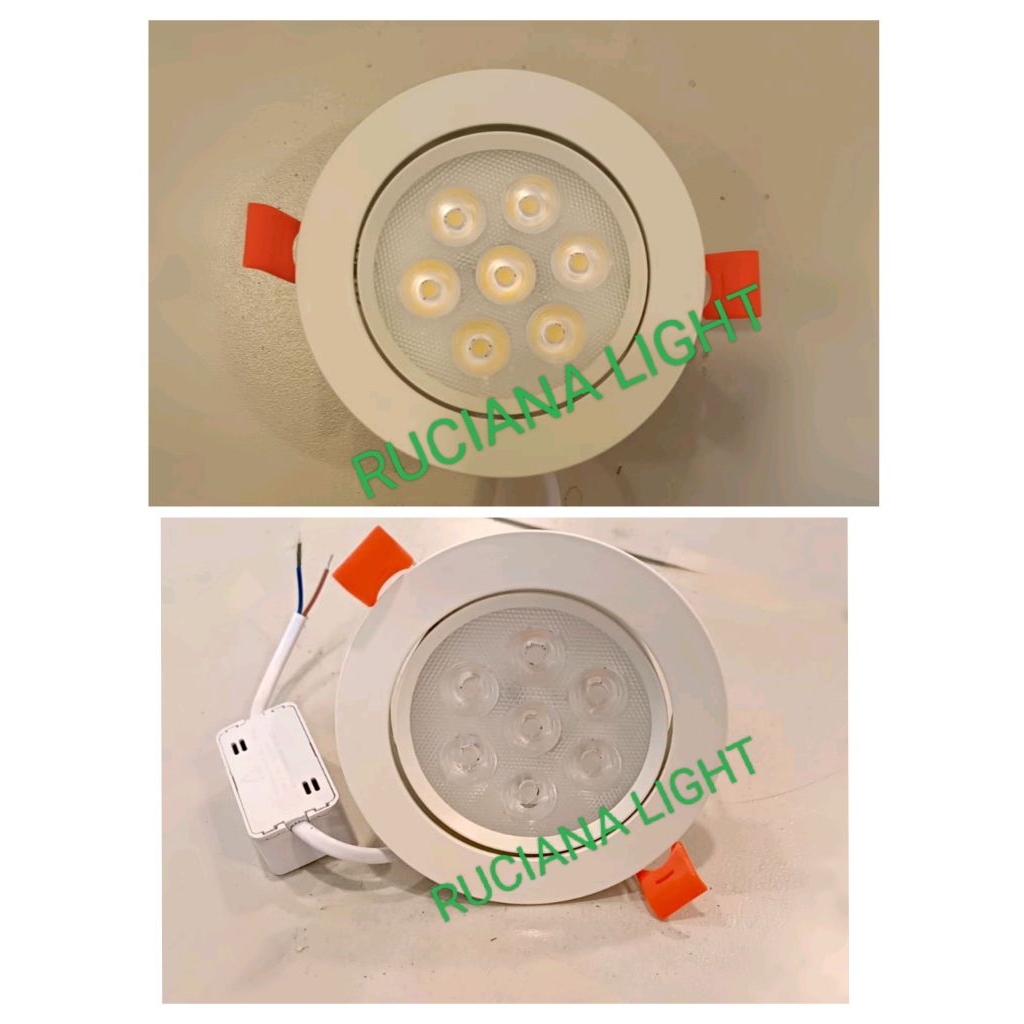 Lampu Downlight LED Brilliant  7w 7watt 7mata SMD Spotlight