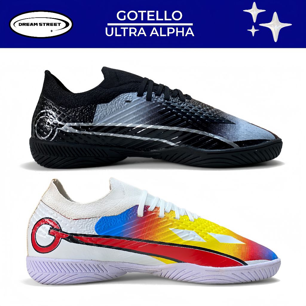 GOTELLO - Sepatu Futsal Gotello Dua Varian Warna Series Ultra Alpha Free Tas Kaos Kaki