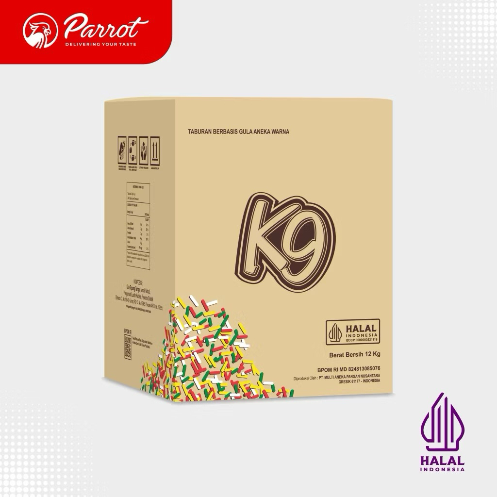 MESES WARNA WARNI K9 PARROT 250gram REPACK